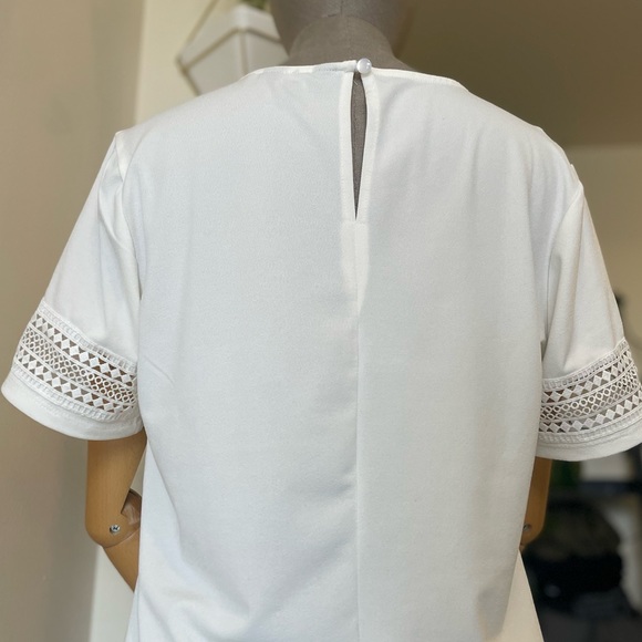 White Short Sleeve Blouse - Size S - Picture 7 of 7